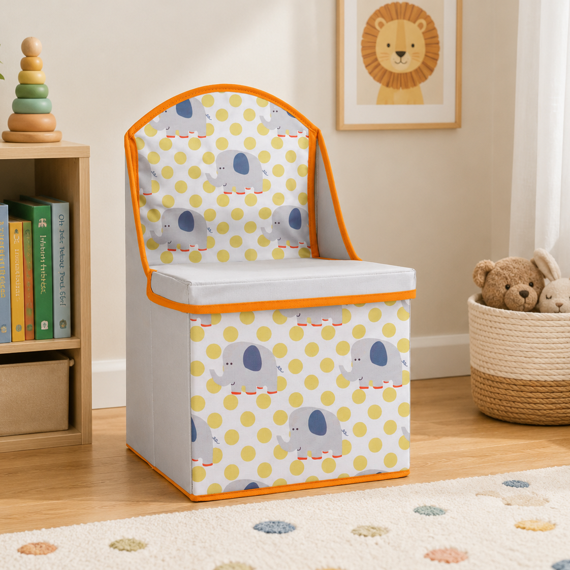Mia Childrens Elephant Design Kids Storage Seat