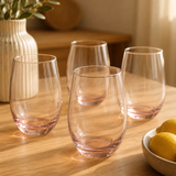 Rhianna Frosted Deco Set Of 4 Hi Ball Glasses