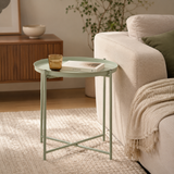 Cassie Green Iron Side Table