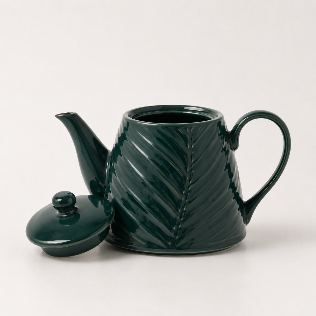 Isaac Dark Green Teapot