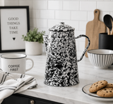 Isaac Black And White Patterned Teapot