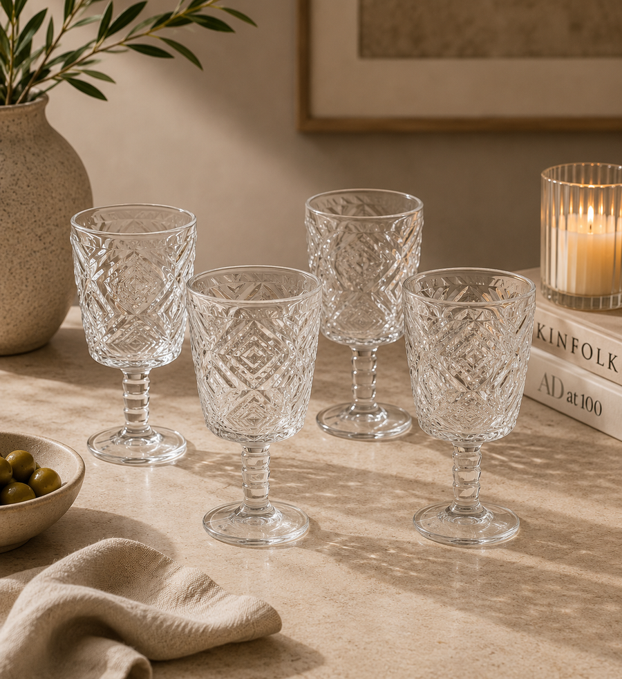 Eve Set Of Four Clear Wine Glasses