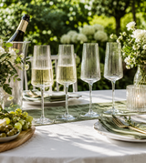 Bradley Set of Four Ribbed Champagne Glasses