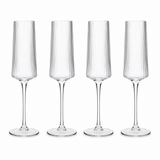 Bradley Set of Four Ribbed Champagne Glasses