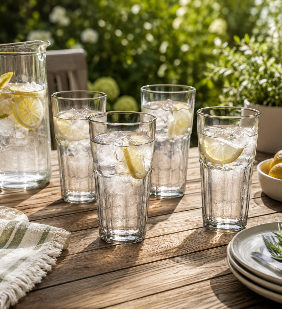 Miami Set of Four Hi Ball Glasses 500ml