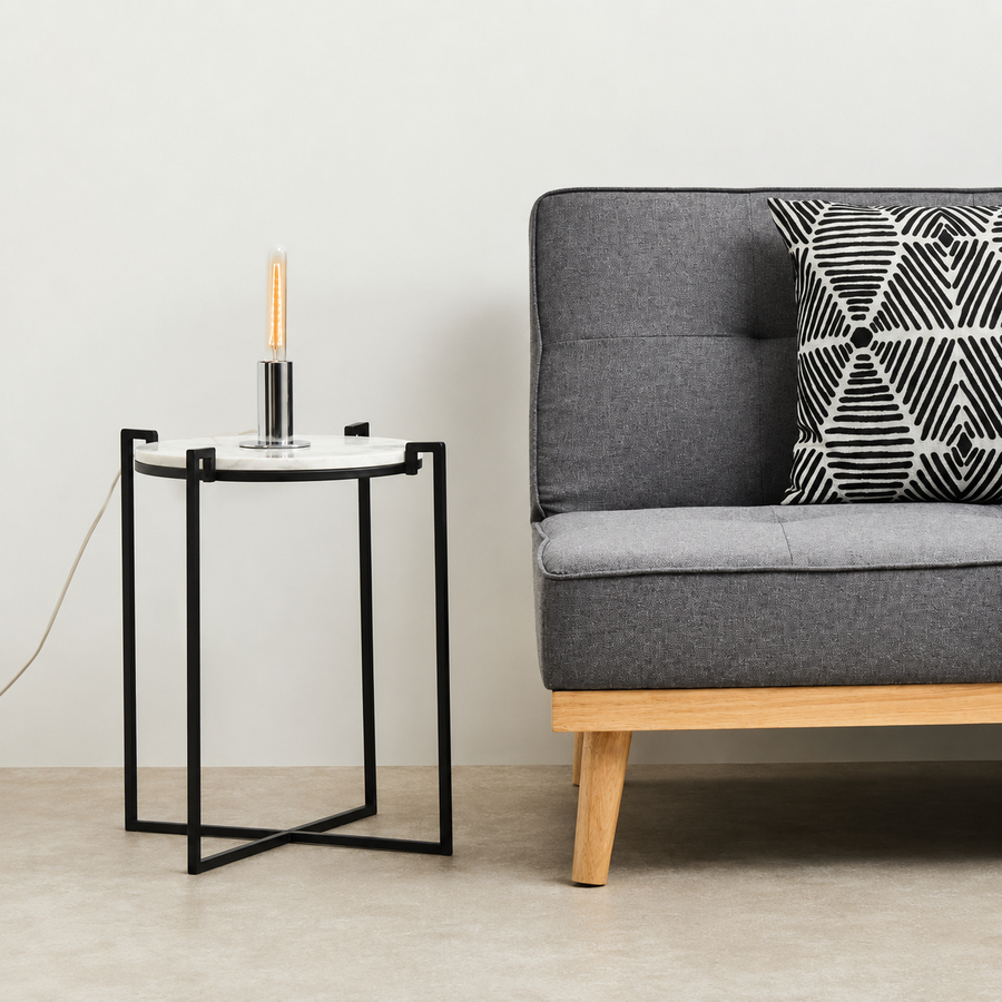 Bradley Chrome Finish Table Lamp