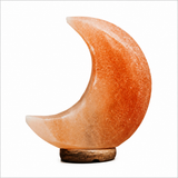 Eva Crescent Moon Pink Natural Salt Lamp