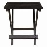 Nehemiah Black Wood Folding Portable Table