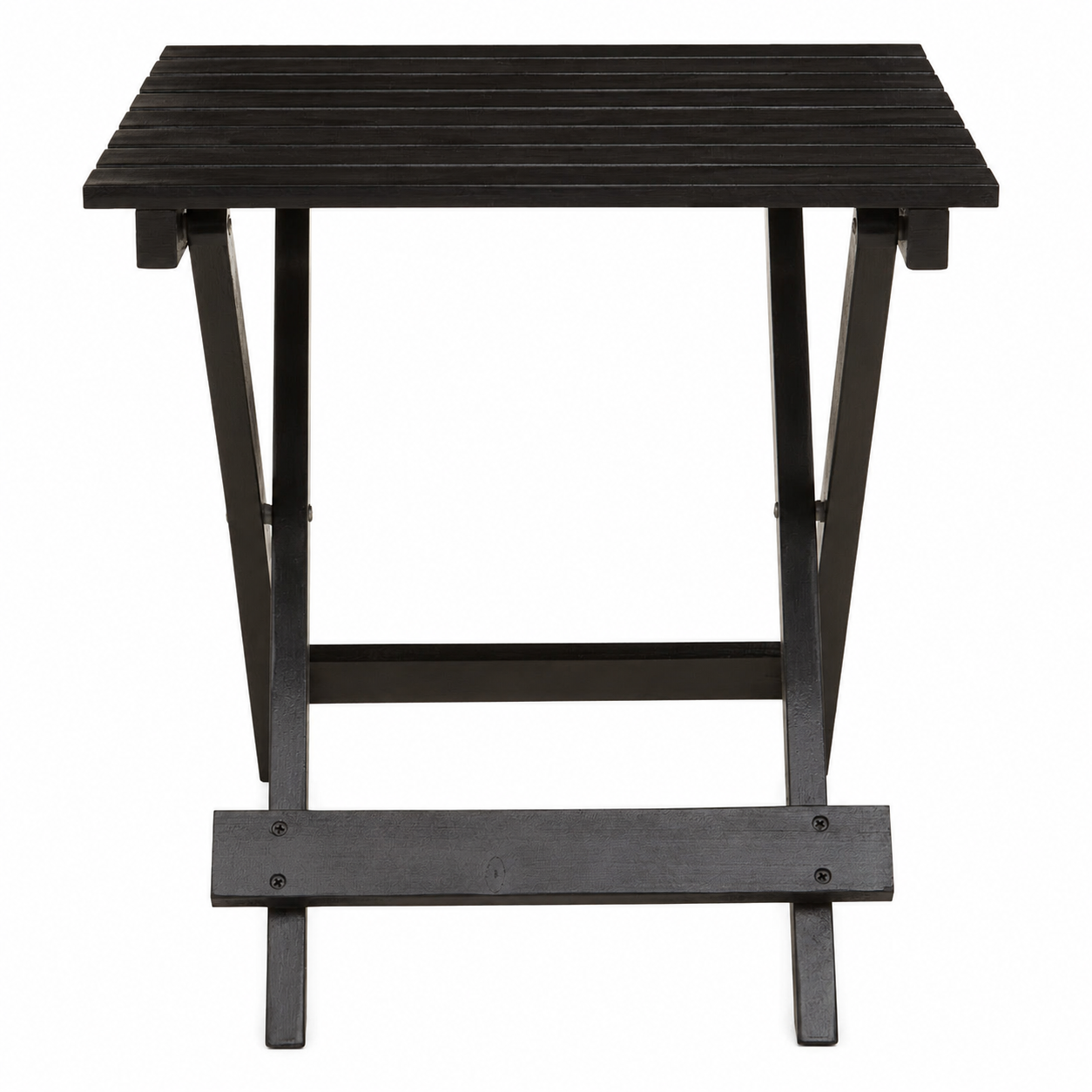 Nehemiah Black Wood Folding Portable Table