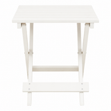 Nehemiah Portable White Folding Table