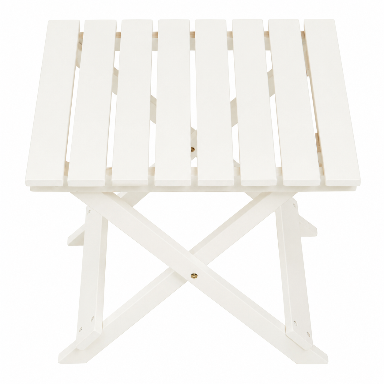 Nehemiah Portable White Folding Table