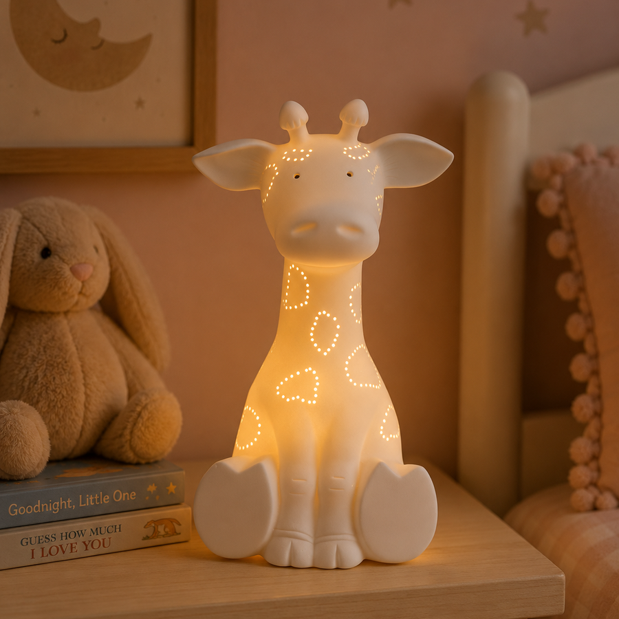 Eva Kids Giraffe Ceramic Night Light