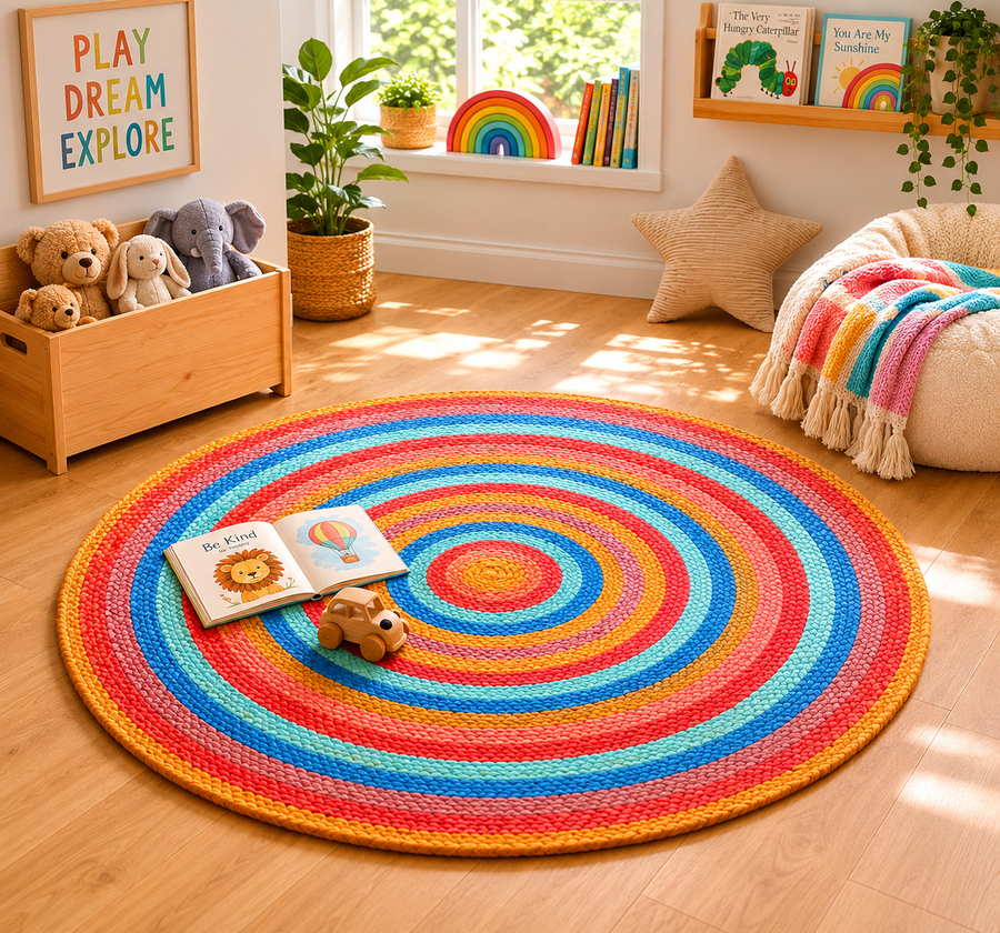 Eva Kids Rainbow Rug