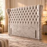 Salome Winged Butterfly Chesterfield Headboard