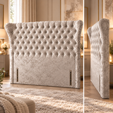 Salome Winged Butterfly Chesterfield Headboard