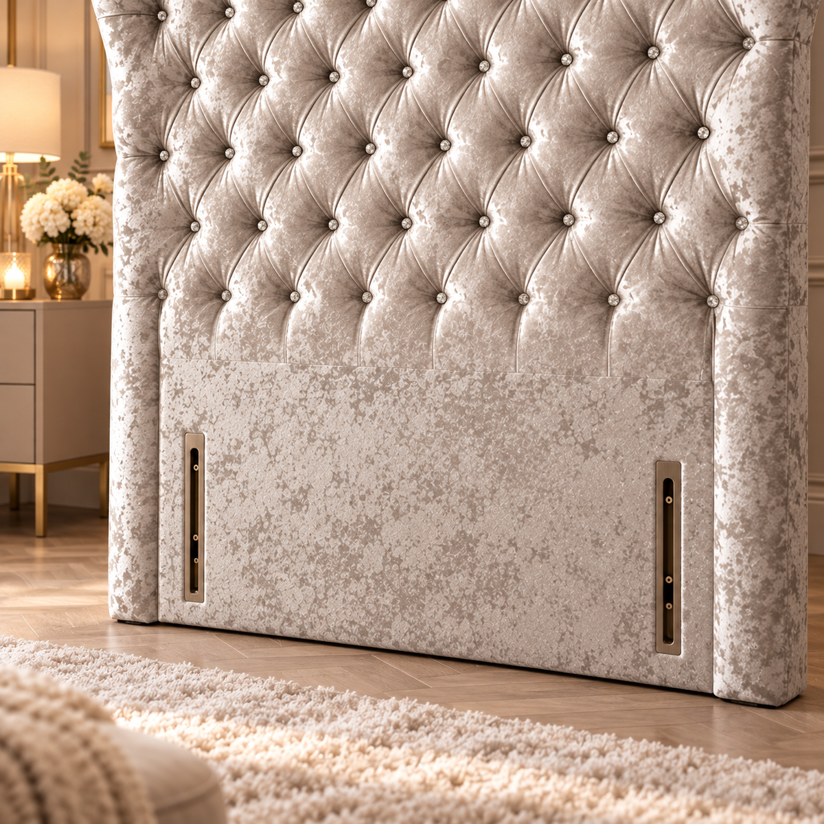 Salome Winged Butterfly Chesterfield Headboard