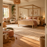 Solid Pine Four Poster Bed Frame in Natural, Double, King or Super King