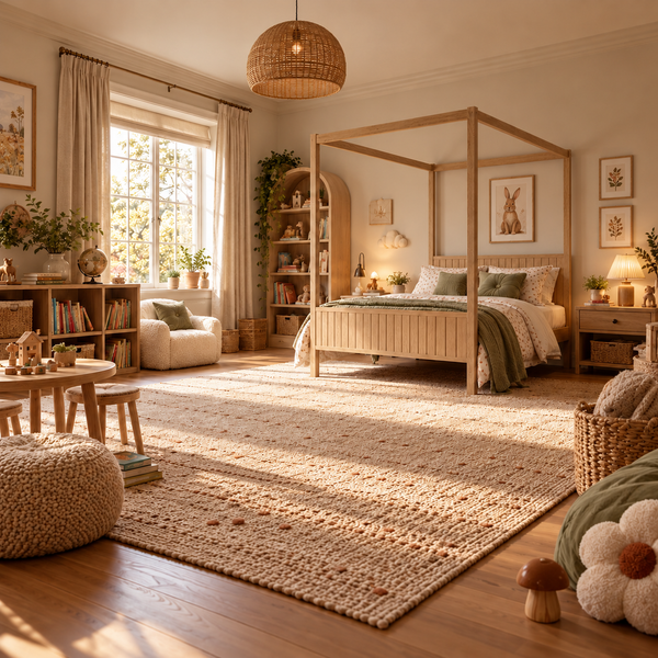 Solid Pine Four Poster Bed Frame in Natural, Double, King or Super King