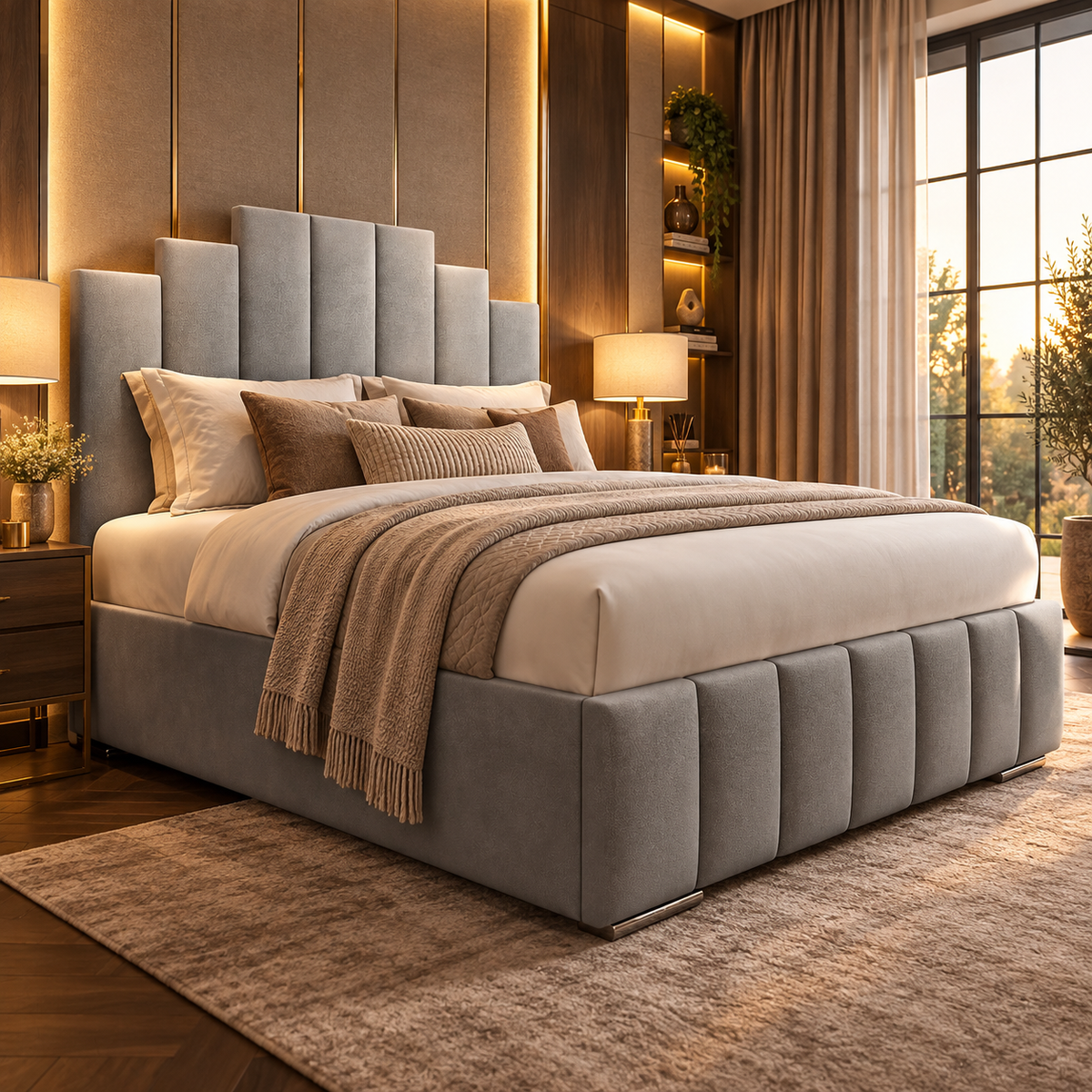 Gideon Trending 2027 Art Deco Channelled Bed