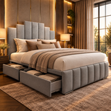 Gideon Trending 2027 Art Deco Channelled Bed