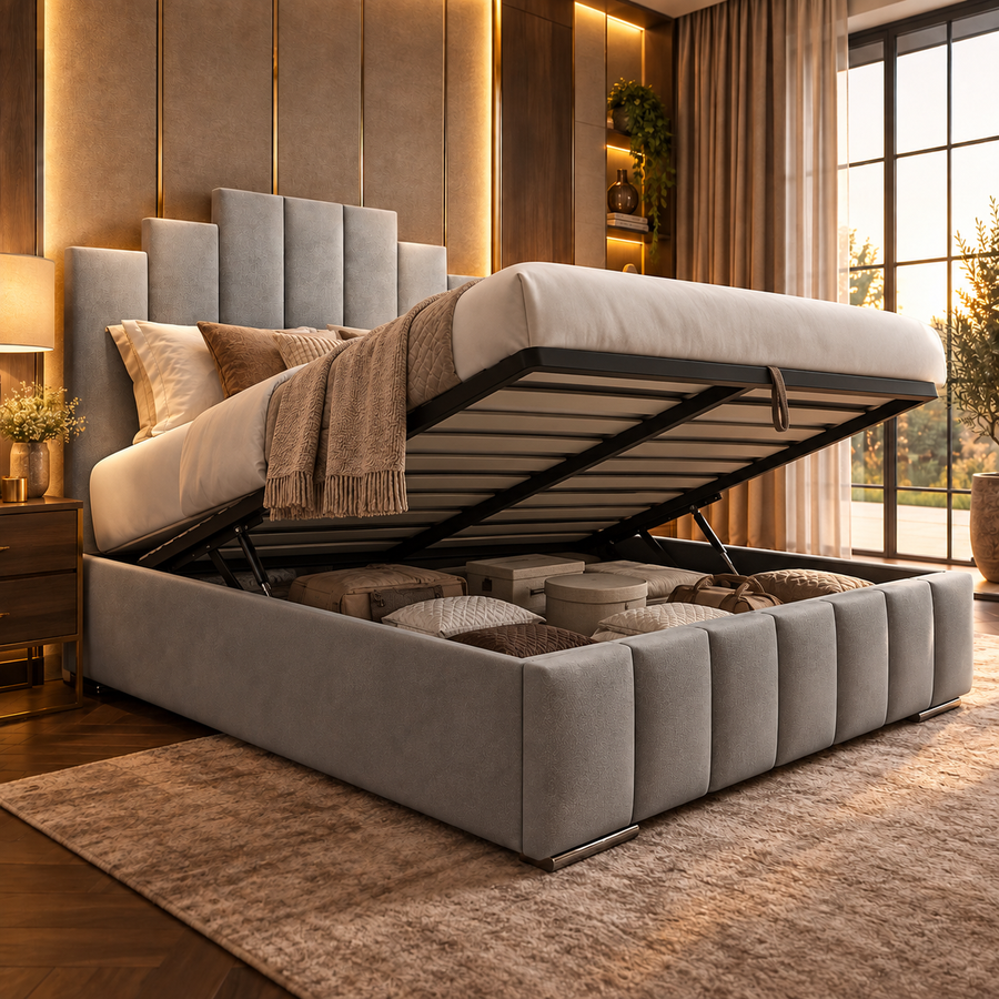 Gideon Trending 2027 Art Deco Channelled Bed