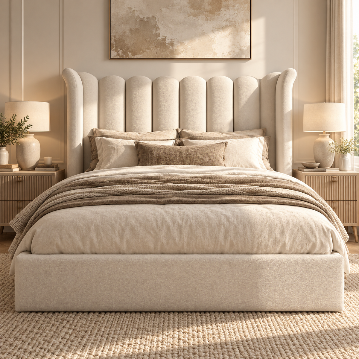 Tobias Trending 2027 Art Deco Wingback Bed