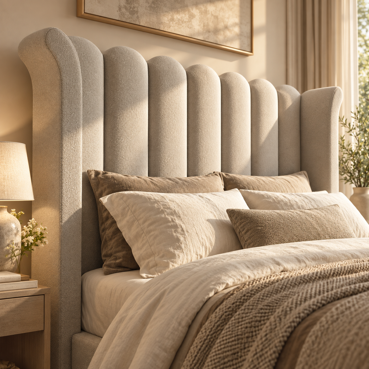 Tobias Trending 2027 Art Deco Wingback Bed