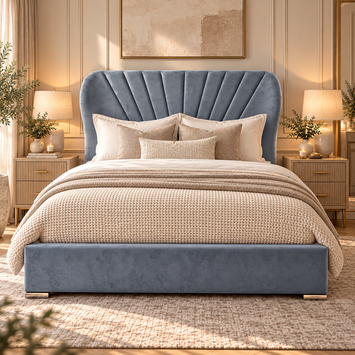 Elisha Trending 2027 Luxury Wingback Bed