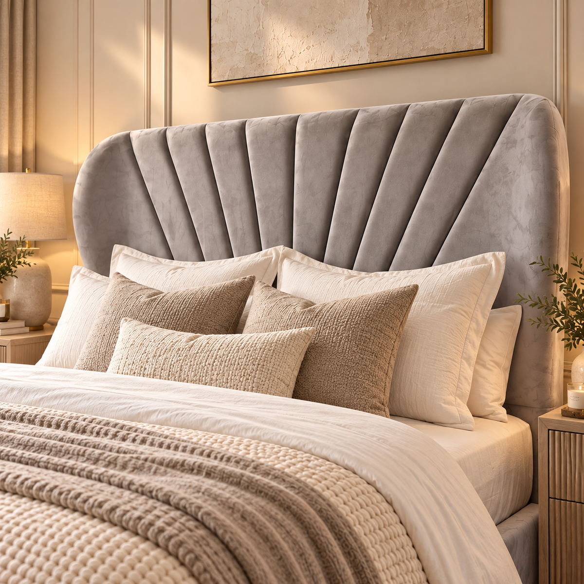 Elisha Trending 2027 Luxury Wingback Bed