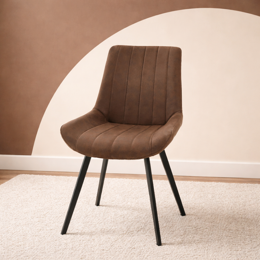 Alder Coffee Dining Chair