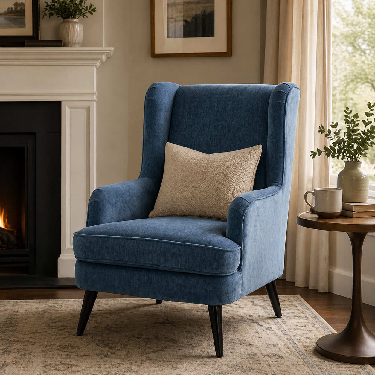 Jaasiel Wingback Upholstered Armchair Accent Chair