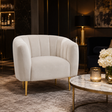 Eva Silver Grey Velvet Armchair