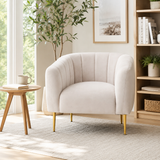 Eva Silver Grey Velvet Armchair