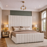 Remel Bouclé Panel Upholstered Bed