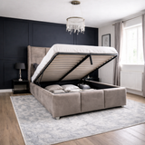 Salome Luxor Winged Panel Upholstered Bed