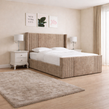 Andre Devonshire Winged Panel Upholstered Bed