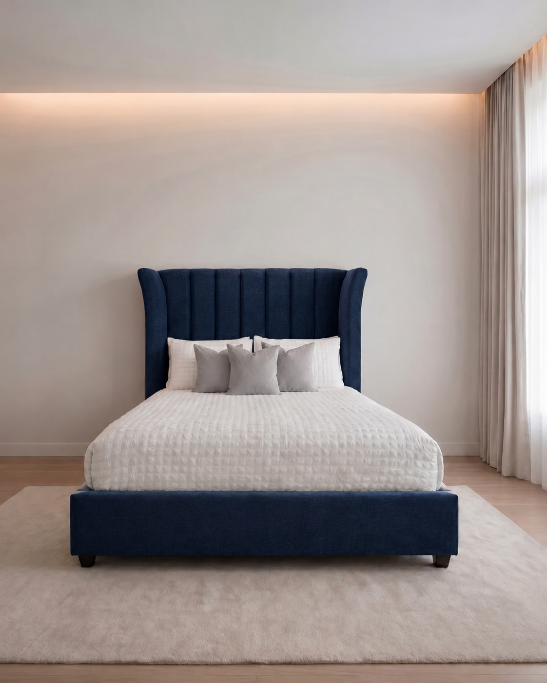 Jeremiah Modern Luxury Upholstered Bed – British Furniture Shop 2026