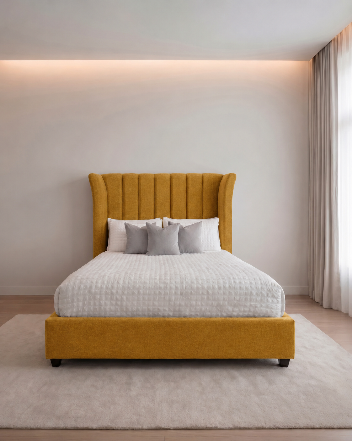 Jeremiah Modern Luxury Upholstered Bed – British Furniture Shop 2026