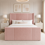 Andre Devonshire Winged Panel Upholstered Bed