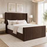 Andre Devonshire Winged Panel Upholstered Bed