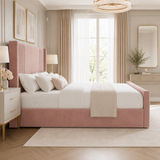 Andre Devonshire Winged Panel Upholstered Bed