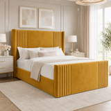 Andre Devonshire Winged Panel Upholstered Bed