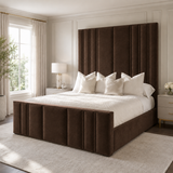Rhianna Mirage Panel Upholstered Bed