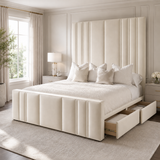 Rhianna Mirage Panel Upholstered Bed