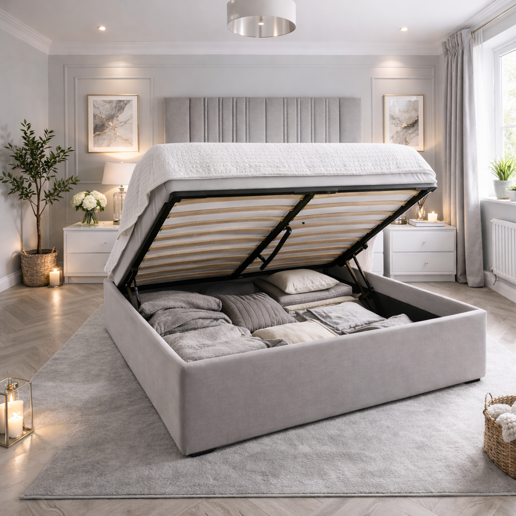 Eva Royal Mirage Panel Upholstered Bed