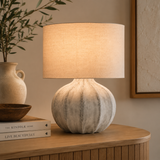 Andrew Antique White Fluted Table Lamp