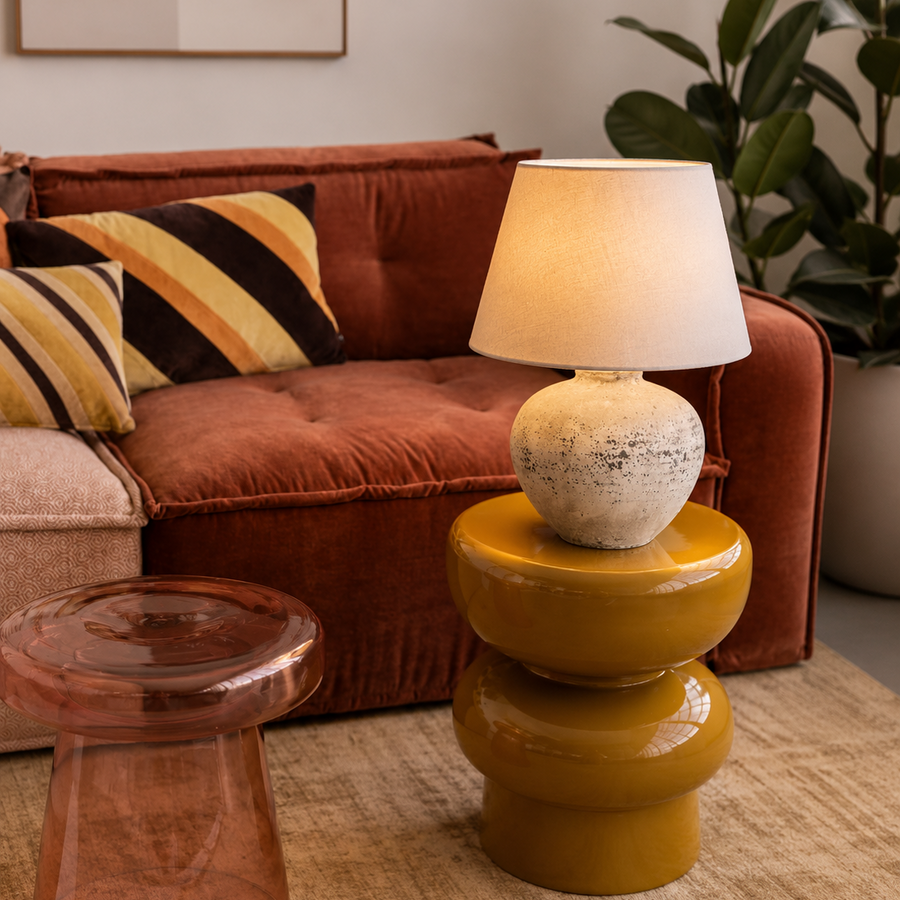 Remel Stone Ceramic Table Lamp Large