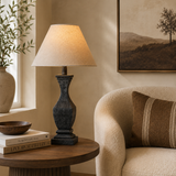 Pauline Fluted Wooden Table Lamp