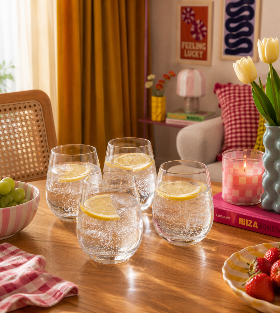 Edward Set Of 4 Small Crystal Tumblers