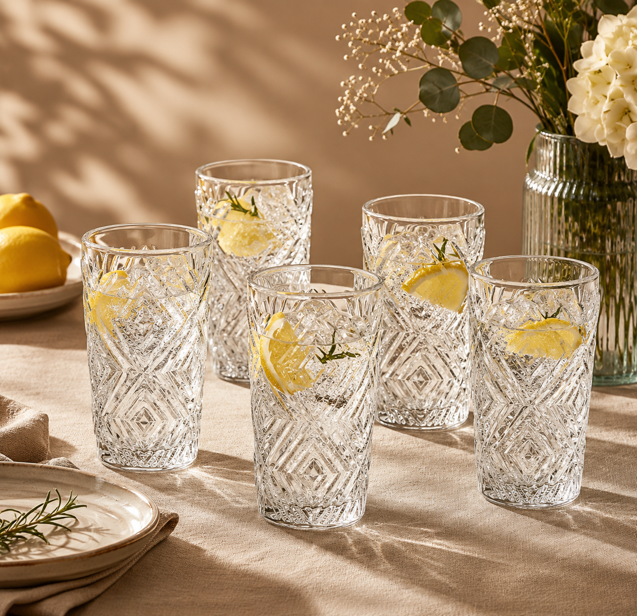 Eve Set Of Four Clear Highball Glasses